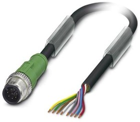 1415716, Sensor Cables / Actuator Cables SAC-8P-M12MS/1 5-PVC
