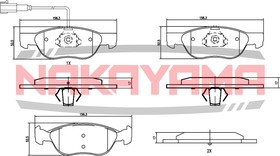 HP8133NY, Колодки тормозные дисковые передние ALFA ROMEO 145 94-99, FIAT BRAVA 95-01