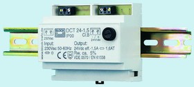 DCT12-4, DCT Linear DIN Rail Power Supply, 230V ac ac Input, 12V dc dc Output, 4A Output, 48W