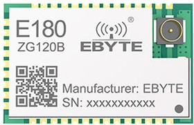 Фото 1/2 E180-ZG120B, модуль ZigBee 3.0, EFR32, 2.4GHz, UART, 1.3 км