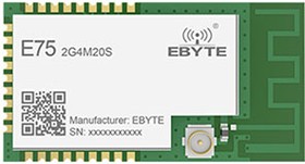 Фото 1/2 E75-2G4M20S, модуль ZigBee, JN5168, 2.4GHz, SPI, 1 км