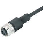 Sensor actuator cable, M12-cable socket, straight to open end, 12 pole, 5 m ...