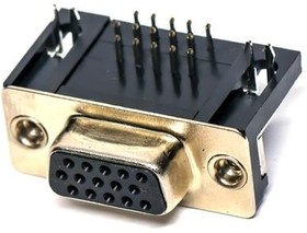 DLH1XS8AK53X, D-Sub High Density Connectors DSUB SOLDR PIN ANG 7.98mm STAMPED CONT