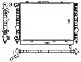 Фото 1/5 58215, Радиатор охлаждения двигателя ALFA ROMEO 156 1.8 97-