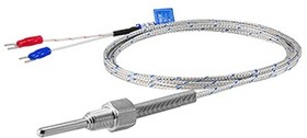 TD-N(K) 4.8 х 30мм х 1.5м х 1/8" датчик температуры с кабелем, исполнение N, спай CA (K), рабочая часть: диаметр 4,8мм, длина 30мм, резьба 1