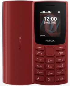 Фото 1/2 Сотовый телефон Nokia 105 (TA-1557 )DS EAC, красный
