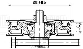 Фото 1/4 CM6175, Ролик привод. ремня для а/м Nissan Pathfinder (05-) 2.5 (CM 6175)