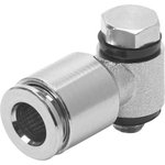 NPQM-LH-G14-Q8-P10, Elbow Threaded Adaptor, G 1/4 Male to Push In 8 mm ...