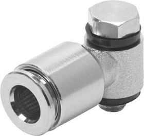 NPQM-LH-G14-Q8-P10, Elbow Threaded Adaptor, G 1/4 Male to Push In 8 mm, Threaded-to-Tube Connection Style, 558833