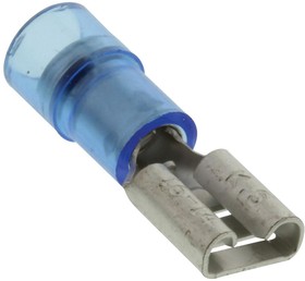 FNDDF1614T-250A, TERMINAL, FEMALE DISCONNECT, 0.25IN BLUE