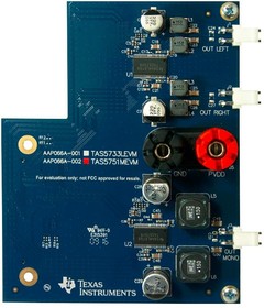 TAS5733LEVM, Оценочная плата, усилитель звуковой мощности класса D TAS5733L с цифровым входом и открытым контуром