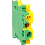SCR-UT-10-pe, Screw terminal block 10 UT ground