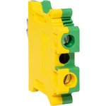 SCR-UT-10-pe, Screw terminal block 10 UT ground