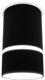 Фото 1/6 Ambrella Накладной точечный светильник с акрилом TN3412 SBK черный песок GU5.3 D65*105