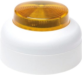 VXB-SB-RB/AL, VXB Series Amber Flashing Beacon, 20 35 V dc, Surface Mount, LED Bulb