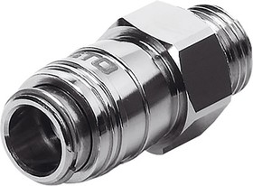 KD3-1/8-A, Brass Male Pneumatic Quick Connect Coupling, G 1/8 Male