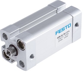 Фото 1/7 ADN-16-30-I-P-A, Pneumatic Cylinder - 536231, 16mm Bore, 30mm Stroke, ADN Series, Double Acting