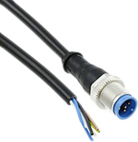 Фото 1/3 1-2273034-1, Straight Male 5 way M12 to 5 way Unterminated Sensor Actuator Cable, 1.5m