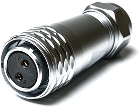 Circular Connector, 2 Contacts, Cable Mount, M20 Connector, Socket, Female, IP67