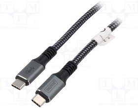 DB-300443-010-S, Cable; Power Delivery (PD),USB 4.0; USB C plug,both sides; 1m
