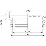 , Заглушка 100х100, 10 шт, БП-00001789