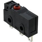 D2SW-01H, Микропереключатель SNAP ACTION, без рычага, SPDT, 0,1A/125ВAC