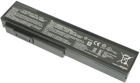 Фото 1/4 Аккумуляторная батарея для ноутбука Asus X55 M50 G50 N61 M60 N53 M51 G60 G51 4800mah черная