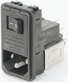 FN382B-6-21, AC Power Entry Modules 6A MED SNAP IN-2FUSE POWER ENTRY MODULES