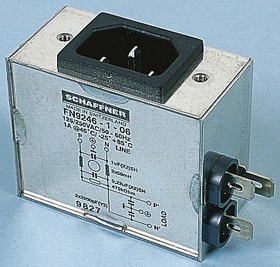 Фото 1/5 FN9246-20-06, Filtered IEC Power Entry Module, IEC C14, General Purpose, 20 А, 250 В AC