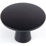 Мебельная ручка-кнопка RC035BL.4 TOBBY чёрный матовый 607145