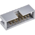 AWHW 14G-0202-T, AWHW Series Straight Through Hole PCB Header, 14 Contact(s) ...