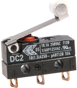 DC2C-A1RB, Basic / Snap Action Switches SEALED 10A QC TERM