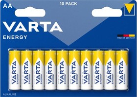 AA Батарейка VARTA Energy LR6 BL10 Alkaline, 10 шт.