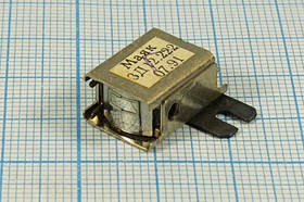 Фото 1/2 Головка звукоснимателя магнитная, размер 12x 8x17m23, тип моно, контакты 2C, 3Д12.222