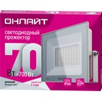 Светильник ОНЛАЙТ 90 138 OFL-70-6K-WH-IP65-LED