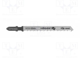 HT6D665, Hacksaw blade; wood,jigsaw; 100mm; 10teeth/inch; 5pcs.
