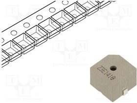 LEB1310BS-1.5S-2.4-R, Sound transducer: electromagnetic alarm; freson: 2.4kHz; 20mA