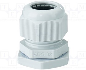 ADG-32, Cable gland; M32; 1.5; IP66; polyamide; light grey