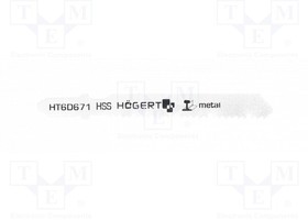 HT6D671, Hacksaw blade; metal,jigsaw; 76mm; 12teeth/inch; 5pcs.