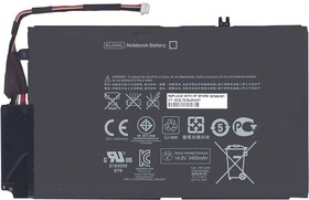 Фото 1/3 Аккумуляторная батарея для ноутбука HP Envy 4-1000 (HSTNN-IB3R) 14.8v 52Wh черная