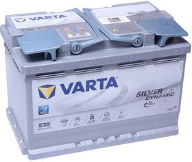 6СТ70(0) E39 (A7), Аккумулятор VARTA Silver Dynamic AGM 70А/ч обратная полярность