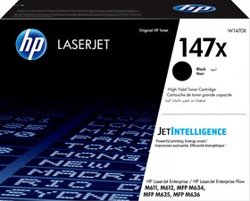 Фото 1/10 Картридж лазерный HP 147X W1470X черный (25200стр.) для HP LaserJet M610dn