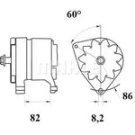 MG111, MG 111_генератор! 28V/55A\ Volvo F10/12 FL4/6/7/10 FS10 B7/10