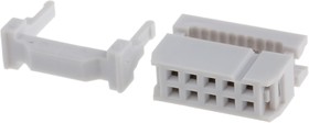 Фото 1/3 10-Way IDC Connector Socket for Cable Mount, 2-Row
