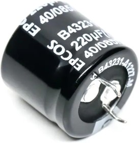 B43231C9127M000, Aluminum Electrolytic Capacitors - Snap In 400VDC 120uF 20% General Purpose