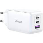 15334_, Зарядное устройство UGREEN CD244 (15334) Nexode USB-A+2xUSB-C 65W/белый
