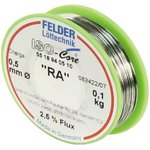 Sn60Pb39Cu1 (Sn60Pb38Cu2) Tr ISO-Core "RA" (0.75mm), Tin-lead-copper solder with ROM1 flux, coil 100g