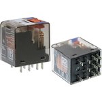 6-1419111-1, Power Relay 24VDC 10A 3PDT(28mm 22.5mm 29mm) Socket