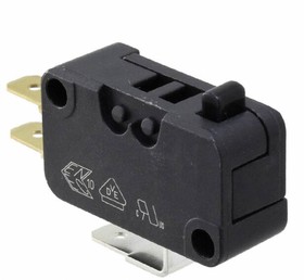 D413-R1AA-G2, Basic / Snap Action Switches SPDT QC Straight Button .1A 125-250V