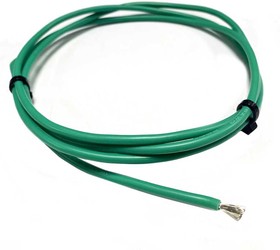 Провод гибкий силиконовый AWG 16 (1,5 мм кв) зеленый 1 м